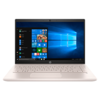 Refurbished HP Pavilion 14-ce0595sa Intel Pentium 4415U 4GB 128GB 14 Inch Windows 10 Laptop in Rose Gold and White