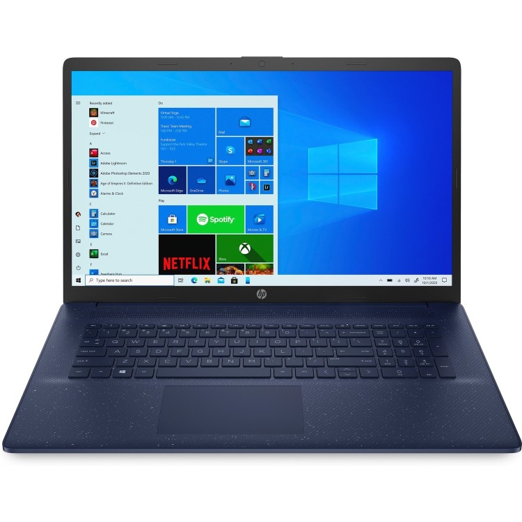 Hewlett Packard Refurbished HP 17-cp0501na AMD Ryzen 5 5500U 16GB 512GB 17.3 Inch Windows 10 Laptop