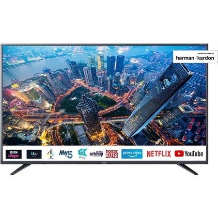 Refurbished Sharp 55" 4K Ultra HD with HDR10 LED Freeview Play Smart TV