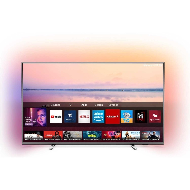 Refurbished Philips Ambilight 50" 4K Ultra HD with HDR10+ LED Freeview Play Smart TV