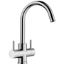ONLY OPENED - Blanco Camia Dual Lever Kitchen Tap - Chrome