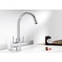 ONLY OPENED - Blanco Camia Dual Lever Kitchen Tap - Chrome