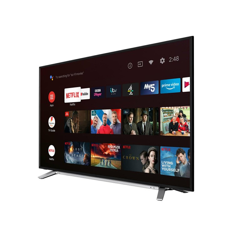 Refurbished Toshiba 55" 4K Ultra HD with HDR LED Freeview HD Smart TV without Stand