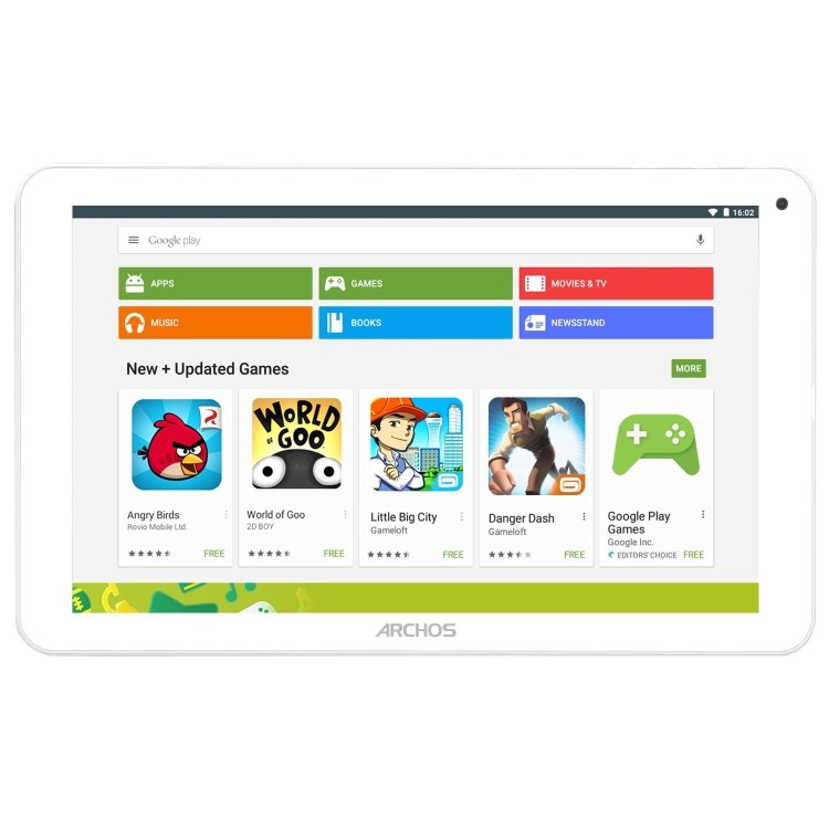 Refurbiished Archos 101E Neon 1GB 16GB 10.1 Inch Tablet in White