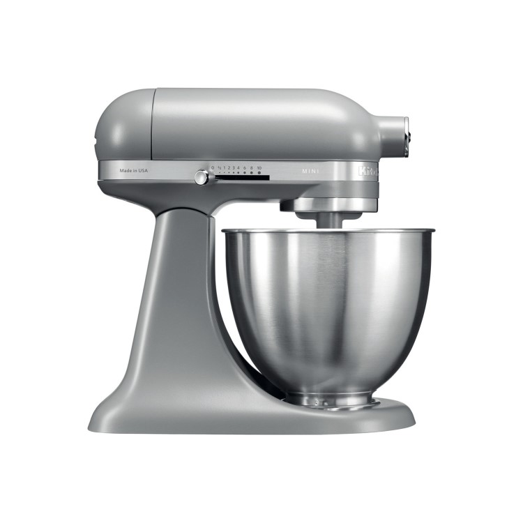 Refurbished KitchenAid Mini 5KSM3311XEFG 3.3 Litre Tilt Head Stand Mixer Grey