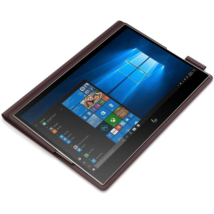 Refurbished HP Spectre Folio Core i7-8500Y 8GB 256GB 13 Inch Windows 10 Convertible Laptop in Brown Cognac Leather