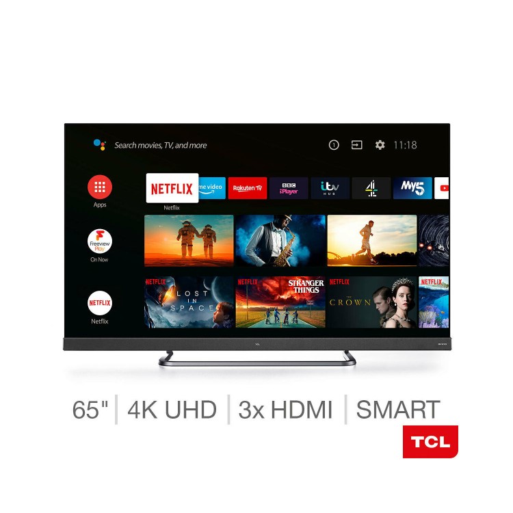 Refurbished TCL 65" 4K Ultra HD with HDR LED Freeview Play Smart Android TV