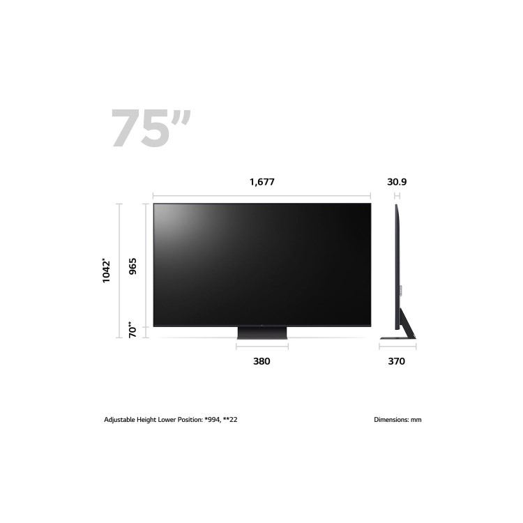 Refurbished LG UR91 75" 4K Ultra HD with HDR10 LED Freeview Smart TV