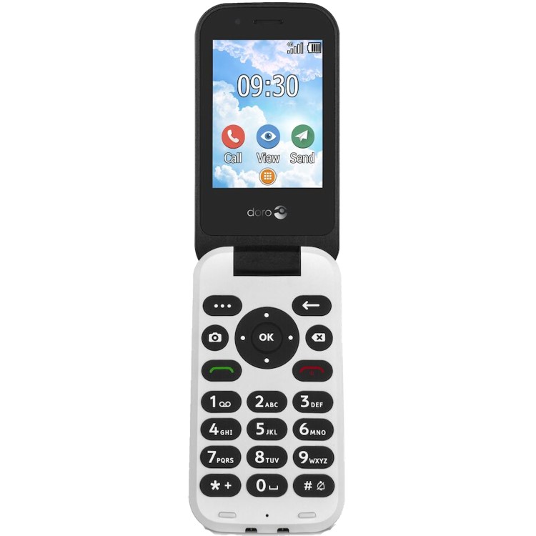 Refurbished Doro 7030 Black 2.8" 512MB 4G Dual SIM Unlocked & SIM Free Mobile Phone