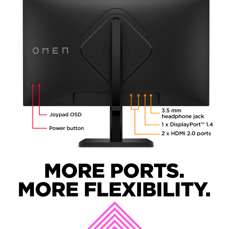 Refurbished HP OMEN 27" IPS QHD 165Hz 1MS Gaming Monitor