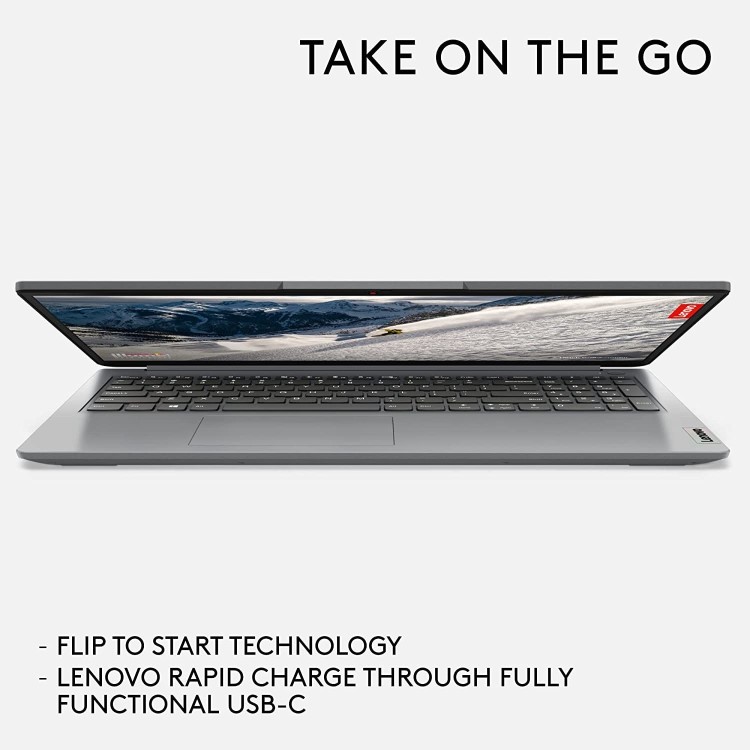 Refurbished Lenovo IdeaPad 1 AMD Ryzen 7 3700U 8GB 512GB 15.6 Inch Windows 11 Laptop