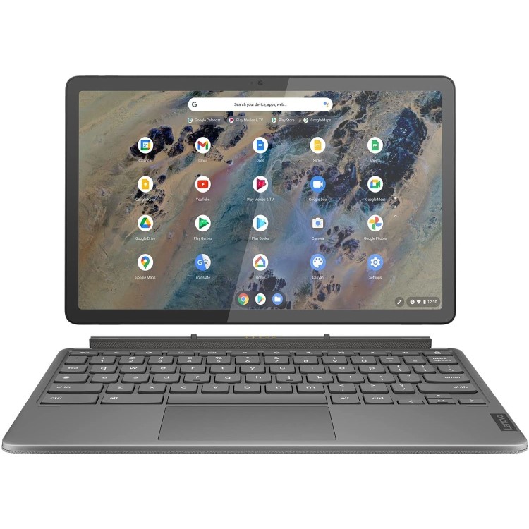 Refurbished Lenovo IdeaPad Duet Qualcomm Snapdragon 7c 8GB 128GB 11 Inch Convertible Chromebook - Grey