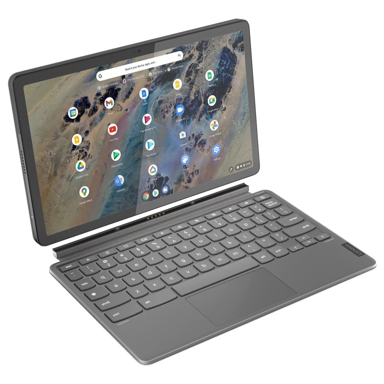 Refurbished Lenovo IdeaPad Duet Qualcomm Snapdragon 7c 8GB 128GB 11 Inch Convertible Chromebook - Grey