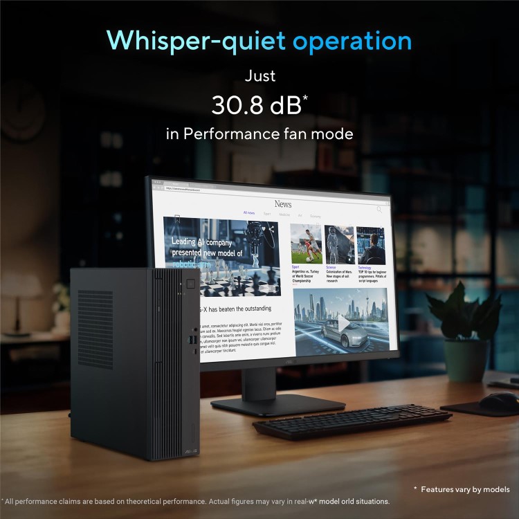 ASUS ExpertCenter SFF Intel Core i5-13420H 16GB RAM 512GB SSD Windows 11 Pro Desktop PC