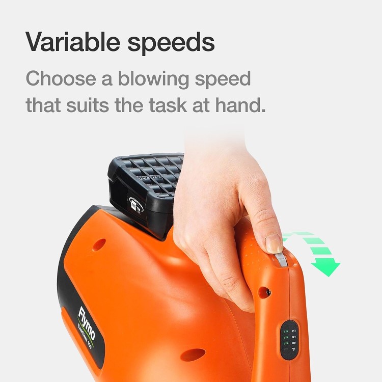 Flymo 18V EasiClear 100 Kit Cordless Battery Leaf Blower