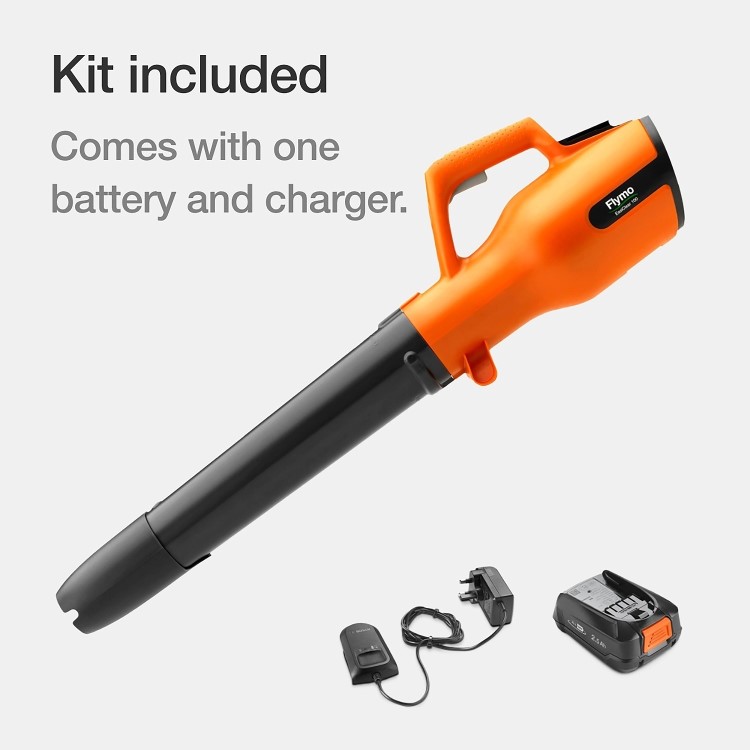 Flymo 18V EasiClear 100 Kit Cordless Battery Leaf Blower