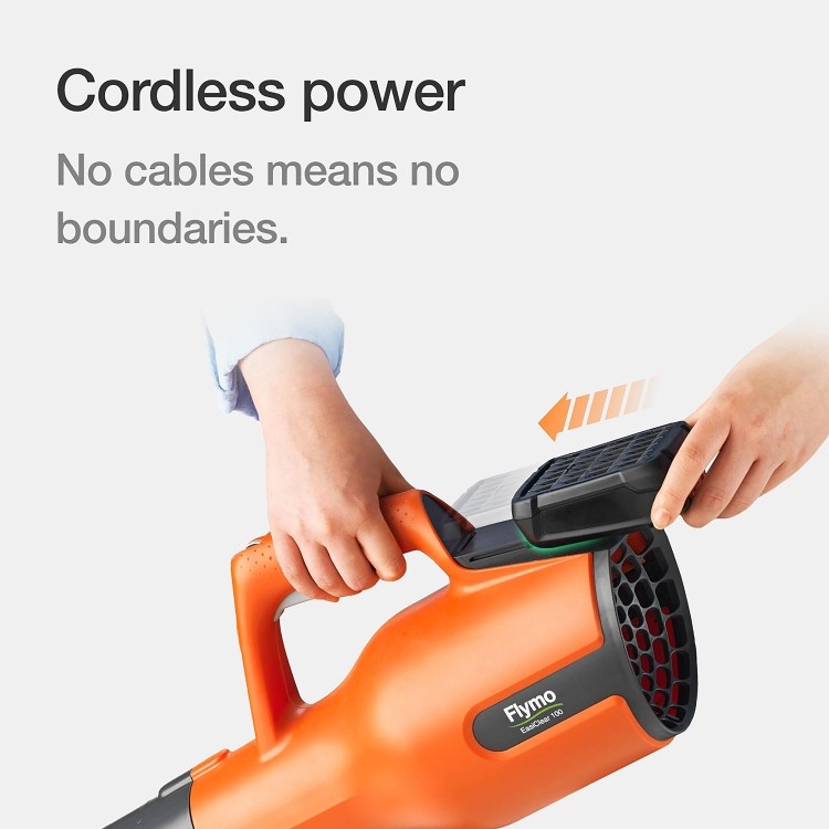 Flymo 18V EasiClear 100 Kit Cordless Battery Leaf Blower