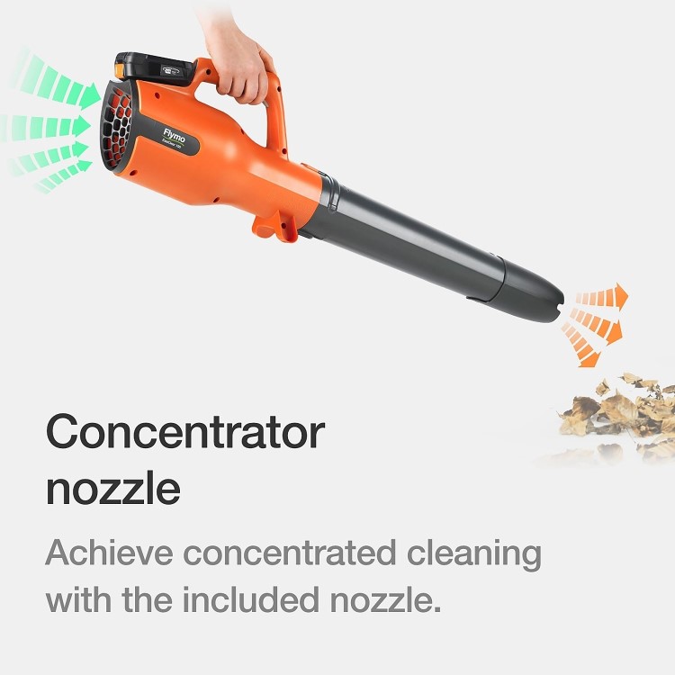 Flymo 18V EasiClear 100 Kit Cordless Battery Leaf Blower