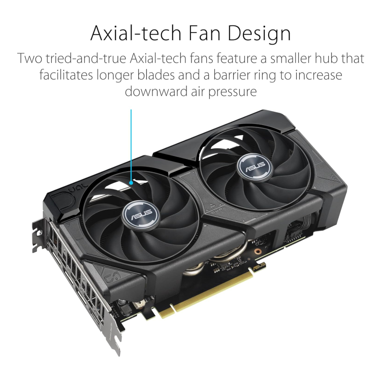 Box Opened ASUS GeForce RTX 4060 DUAL EVO 8G 2535MHz GDDR6X OC Gaming Graphics Card