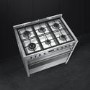Refurbished Smeg Opera 90cm Dual Fuel Single Oven Range Cooker - Stainless Steel
