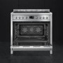 Refurbished Smeg Opera 90cm Dual Fuel Single Oven Range Cooker - Stainless Steel