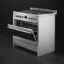 Refurbished Smeg Opera 90cm Dual Fuel Single Oven Range Cooker - Stainless Steel