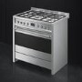 Refurbished Smeg Opera 90cm Dual Fuel Single Oven Range Cooker - Stainless Steel