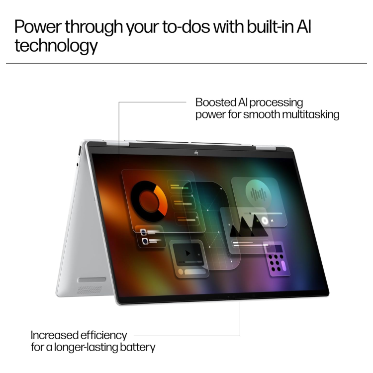 Refurbished HP Envy x360 AMD Ryzen 5 16GB RAM 512GB SSD 14 Inch Windows 11 Convertible Laptop