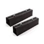 Refurbished ACBFS450PB  Floor Stand Base Set of 2 in black for Air Conditioner Unit / Heat Pump up to 140 kg PVC 450mm length