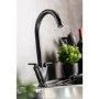Abode Volo Dual Lever Mixer Tap - Matt Black