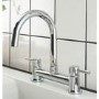 Abode Contemporary Deck Mixer Tap - Chrome