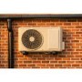 GRADE A1 - Premium Dirt-Resistant Grey Wall Mount Brackets for Split Air Conditioner Outdoor Units - Discreet UK-House Matching Design Supporting up to 140 kg