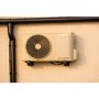 GRADE A1 - Premium Dirt-Resistant Grey Wall Mount Brackets for Split Air Conditioner Outdoor Units - Discreet UK-House Matching Design Supporting up to 140 kg