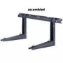 GRADE A1 - Premium Dirt-Resistant Grey Wall Mount Brackets for Split Air Conditioner Outdoor Units - Discreet UK-House Matching Design Supporting up to 140 kg