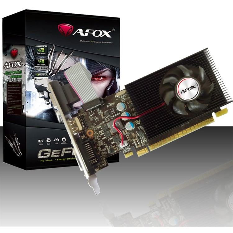 Ex Demo AFOX GeForce GT730 4GB 128bit DDR3 Low Profile PCI-E Graphics Card