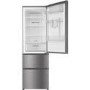 Refurbished Haier AFE635CHJW Freestanding 325 Litre 60/40 Frost Free Fridge Freezer Stainless Steel