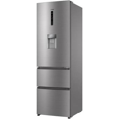 Refurbished Haier AFE635CHJW Freestanding 325 Litre 60/40 Frost Free Fridge Freezer Stainless Steel