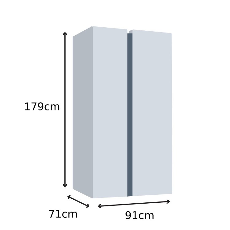 Refurbished Beko HarvestFresh ASP342VPS Freestanding 571 Litre Frost Free American Fridge Freezer with Plumbed Ice and Water Dispenser Stainless Steel
