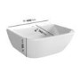 GRADE A1 - Cloakroom Wall Hung Basin 450mm - Atlanta