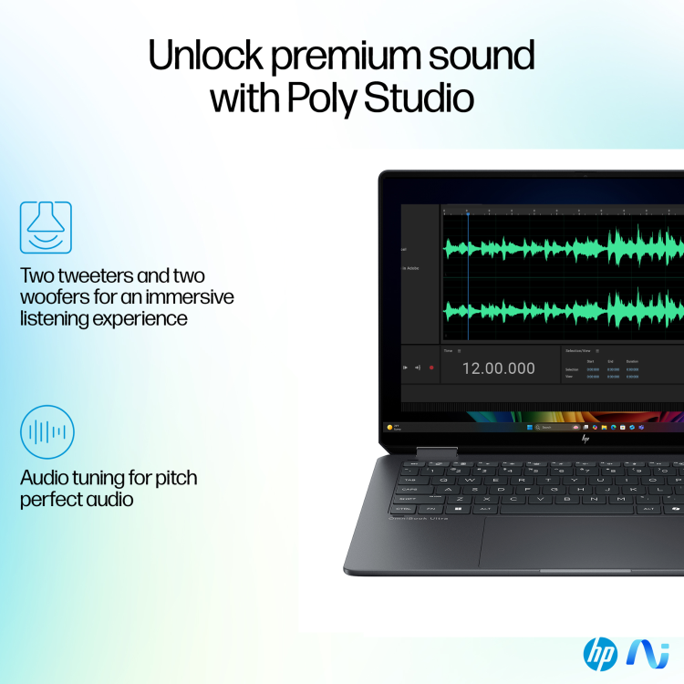 Refurbished HP OmniBook Ultra Flip 14-fh0500na Copilot+ PC Intel Core Ultra 7 258V 32GB RAM 2TB SSD 14 Inch Windows 11 Home Touchscreen Convertible Laptop - Grey