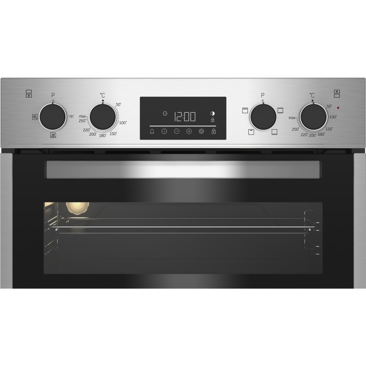 Refurbished Beko Built-In Electric Double Oven - Stainless Steel