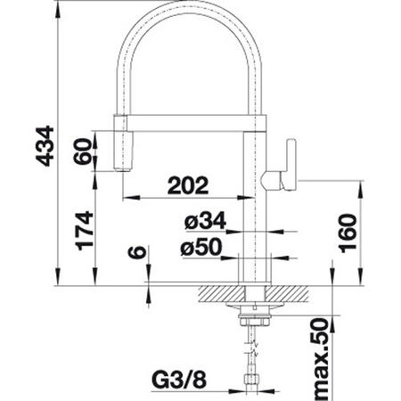 Blanco Chrome Single Lever Mini Kitchen Mixer Tap – Culina-S
