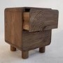 ONLY OPENED - Braiyaz 2 Drawer Bedside Table in Dark Wood