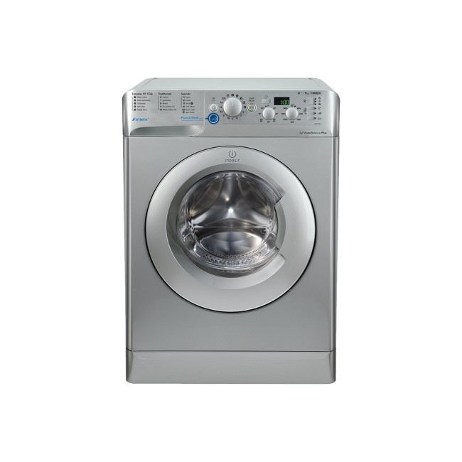 INDESIT BWD71453SUK Innex 7kg 1400rpm Freestanding Washing Machine - Silver