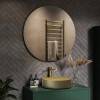 GRADE A1 - 800 x 800mm Round Backlit Mirror - Luna