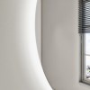 GRADE A1 - 800 x 800mm Round Backlit Mirror - Luna