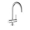 Box Opened Pronto Instant 3 in 1 Boiling Water Tap Twin Lever in Chrome