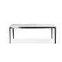 White Marble Extendable Dining Table - Seats 6 - Camilla
