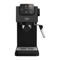 Refurbished Beko CaffeExperto Manual Espresso Coffee Machine with Steam Wand - Black