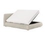 ONLY OPENED - Beige Boucle King Size Side-Lift Ottoman Bed with Cushioned Headboard - Ciara